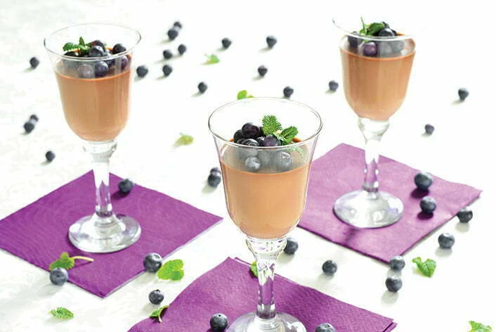 Panna cotta s borovnicama